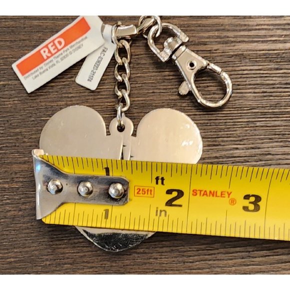 Disney Rainbow Collection Glitter Mickey Keychain Clip with Castle PRIDE - Picture 10 of 10